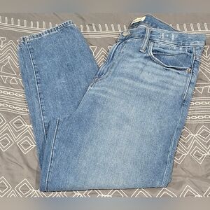 Madewell High Waisted Straight Leg Mom Jean Size 32